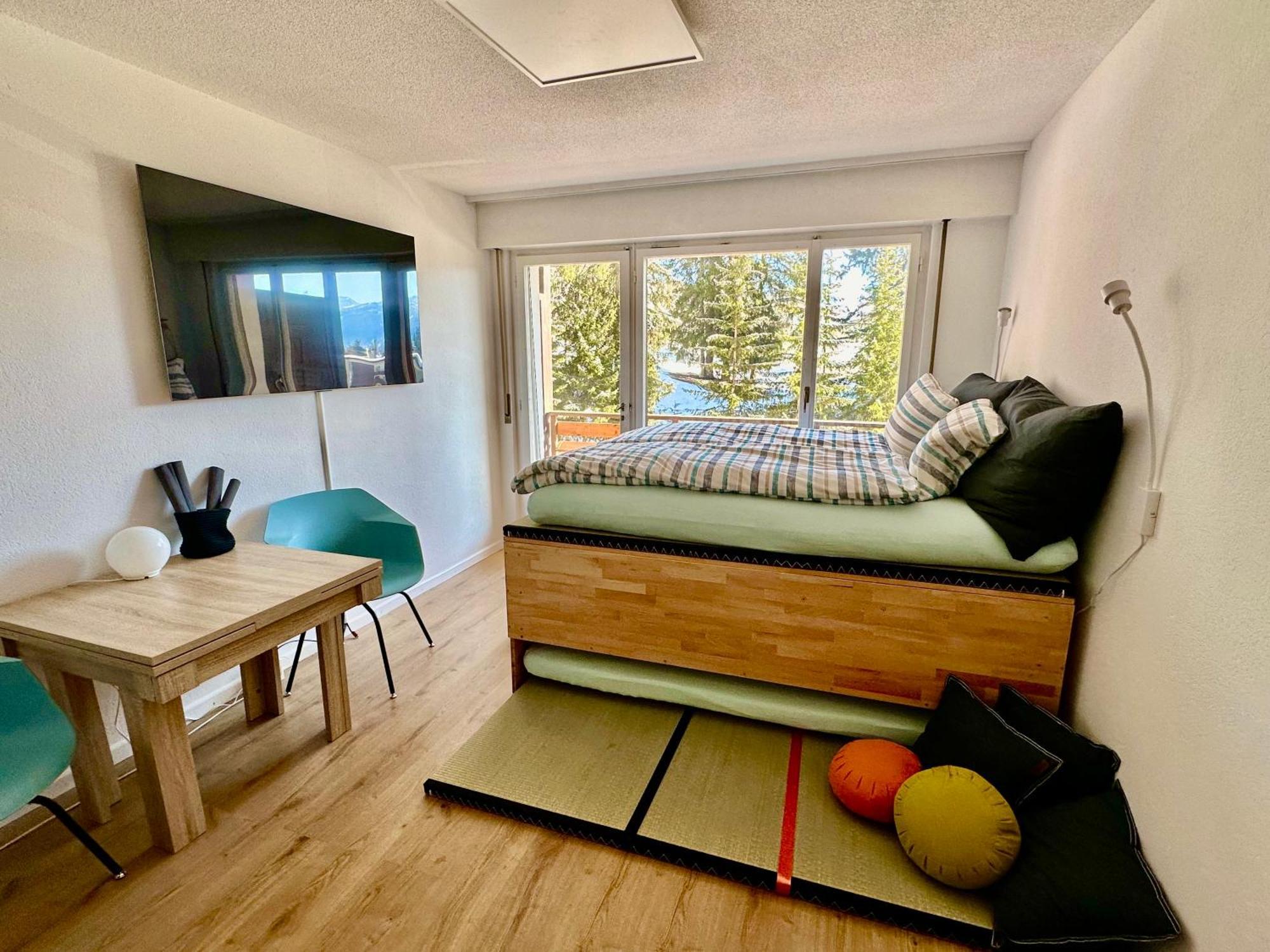 Studio Serenity, 4 Min Walk To Center! Crans-Montana Exteriér fotografie
